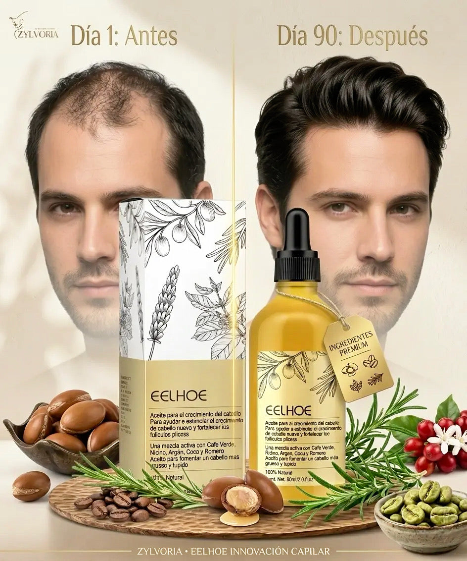 Veganic™ - Aceite Natural para el Crecimiento del Cabello